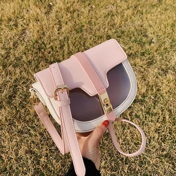 

2020 New Designer Leather Crossbody Bags For Women Fashion Simple Small Shoulder Messenger Bags Female Travel Handbags Mini Flap