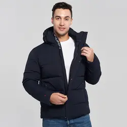 Мужская зимняя куртка 2019 Толстая теплая парка пальто с капюшоном Высококачественная брендовая одежда для мужчин верхняя одежда