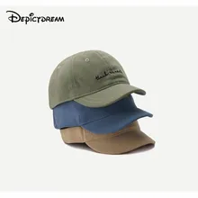 Мужская и женская модная бейсбольная кепка с вышитыми буквами, хип-хоп Регулируемая Кепка, однотонный унисекс, изогнутый козырек, шляпа