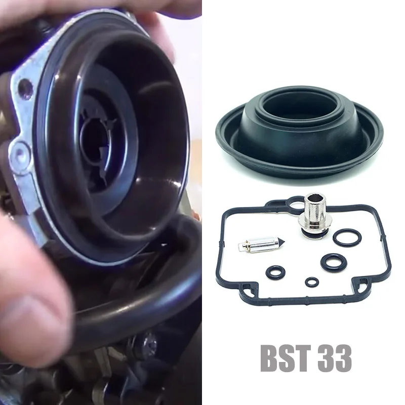 Fit BMW F650 Aprilia Pegaso 650 Cube Carburetor Repair Kit Vacuum Diaphragms for Mikuni BST 33 Carb Rebuild Set BST33 Parts |