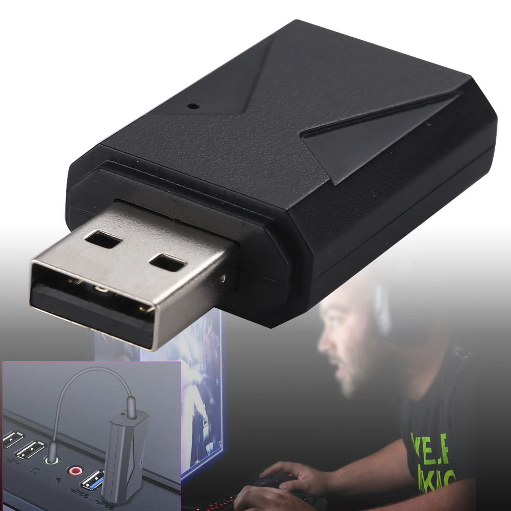2 в 1 аудио передатчик приемник с микрофоном практичный легко наносится музыкальная система беспроводной адаптер USB Bluetooth 5,0 прочный