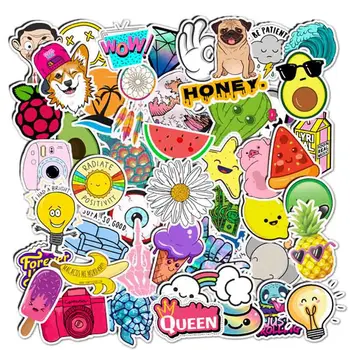 

50Pcs/Pack Small Fresh Graffiti Stickers Pink Stickers For Luggage Laptop Refrigerator Motorcycle Skateboard Pegatinas