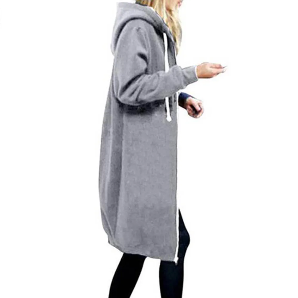 Женское длинное пальто Осень Зима Повседневная куртка с капюшоном элегантный женский свитер кардиганы Женское пальто размера плюс 4XL 5XL