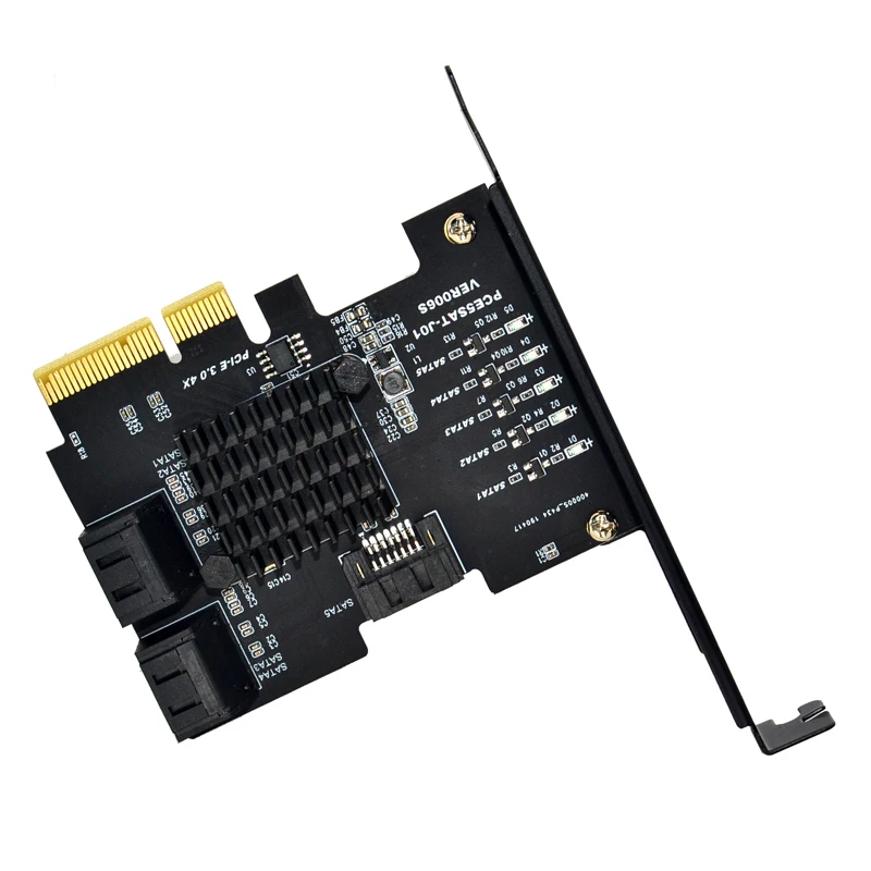 Добавьте на карточках PCI Express/PCI E/PCIE/PCI-E SATA 3 PCIE SATA карты контроллера SATA SATA3 6 Гбит/с 5-Порты SATA 3,0 PCI-E X4 GEN3 карты