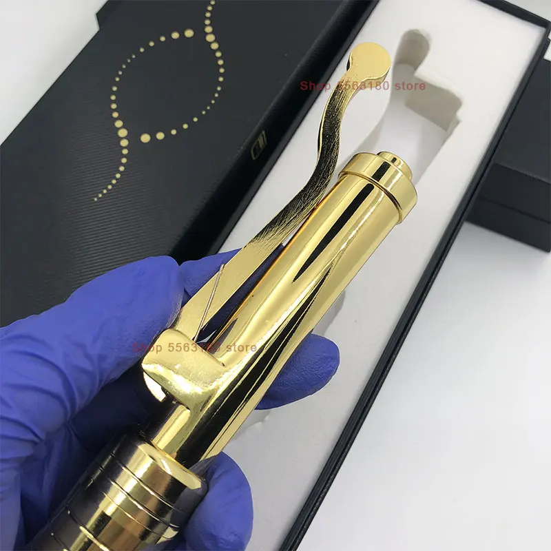 24k 0.3ml Gold Hyaluronic Acid Pen High Density Atomizer Lip Anti Wrinkle Lifting Meso Gun Needle-free Mesotherapy Nebulizer