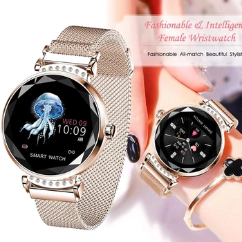 

H2 Women Watch Support Heart Rate Monitor Sleep Tracking IP67 Waterproof Smart Bracelet Sports Fitness Clock For Ladies Girl