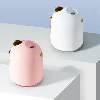 

New Cute 250Ml Ultrasonic Air Humidifier Aroma Essential Oil Diffuser for Home Car Usb Fogger Mist Maker with 7 Colors Led Night