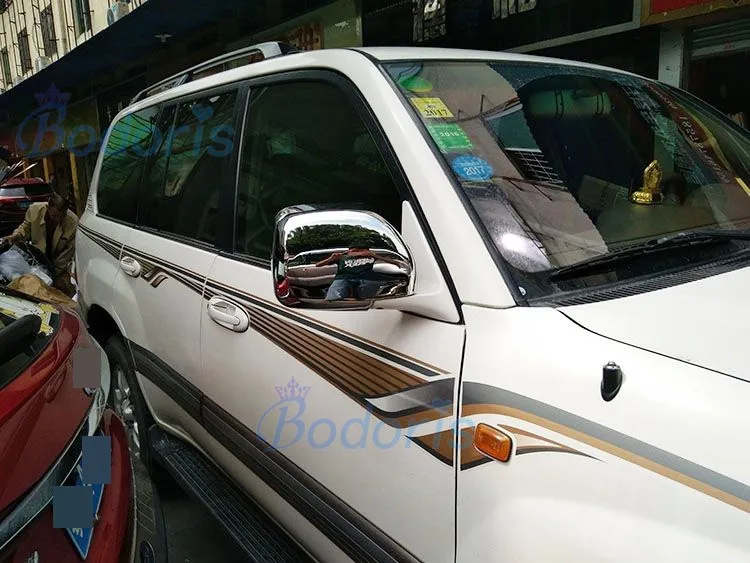 Аксессуары для Toyota Land Cruiser 100 LC100 Lexus LX470 1998-2007 накладка на дверное зеркало с светодиодный хромированной лампой для автомобиля