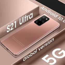 New Global Version Cell Mobile Phones S21 Ultra 16G 512GB Daul Sim 5G Celulares 48MP Cameras Telefon 6800mAh Battery Smart phone