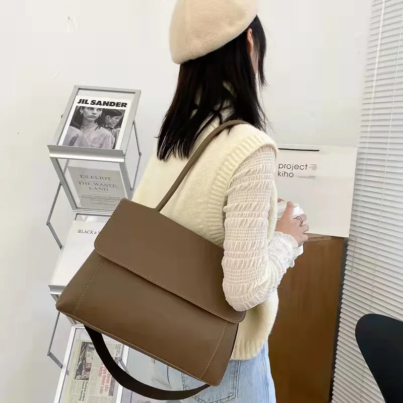 

Large bag female new trend Korean version of the wild shoulder bag large capacity simple tote bag handbag