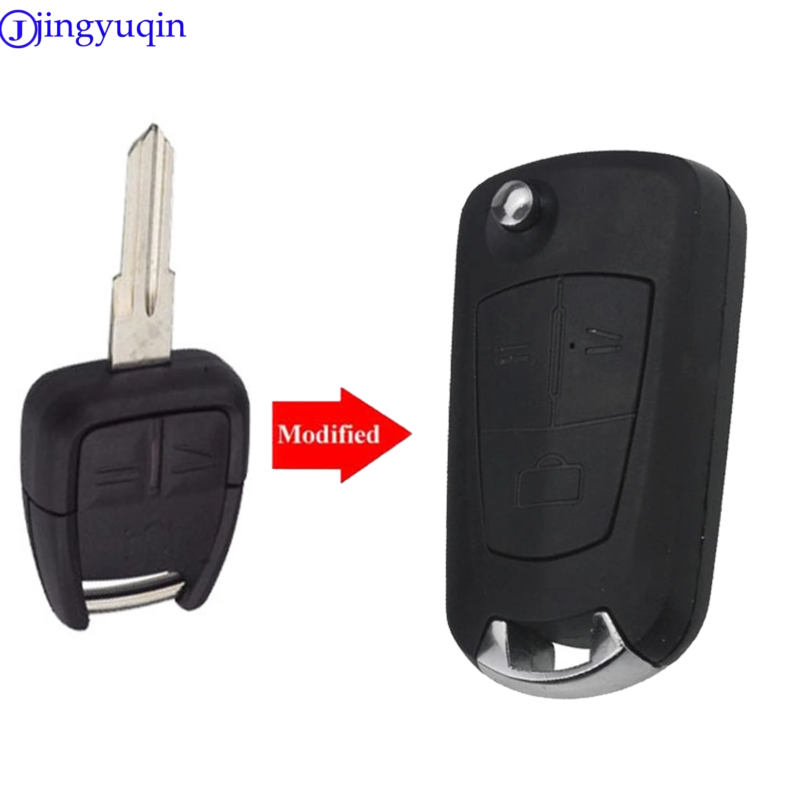Jingyuqin 3B модифицированный складной чехол для ключей оболочка брелок Vauxhall / Opel Astra H