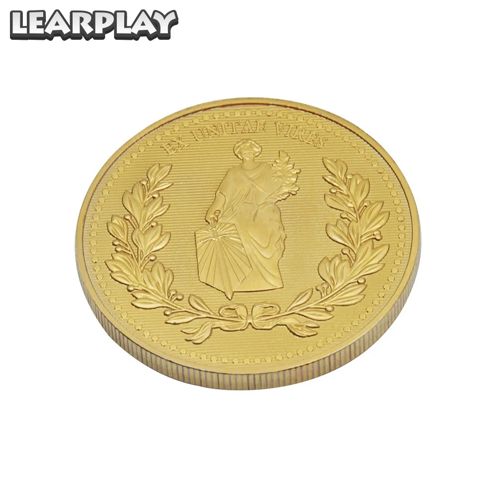 Comprar John mecha Moneda de Metal dorado aleación de Zinc colección Continental Hotel Cosplay utilería marcador de juramentos de sangre accesorios de Navidad regalos