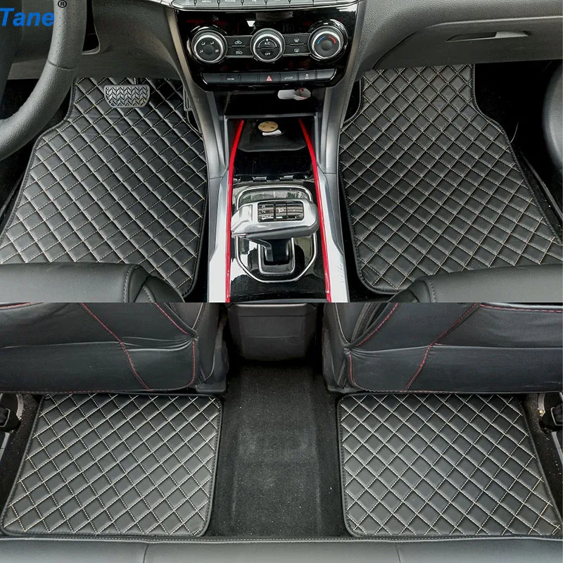 

Tane leather car floor mats For cadillac escalade srx ats 2013~2018 XTS CT6 XT5 SRX CTS ESCALADE car accessories carpet rug