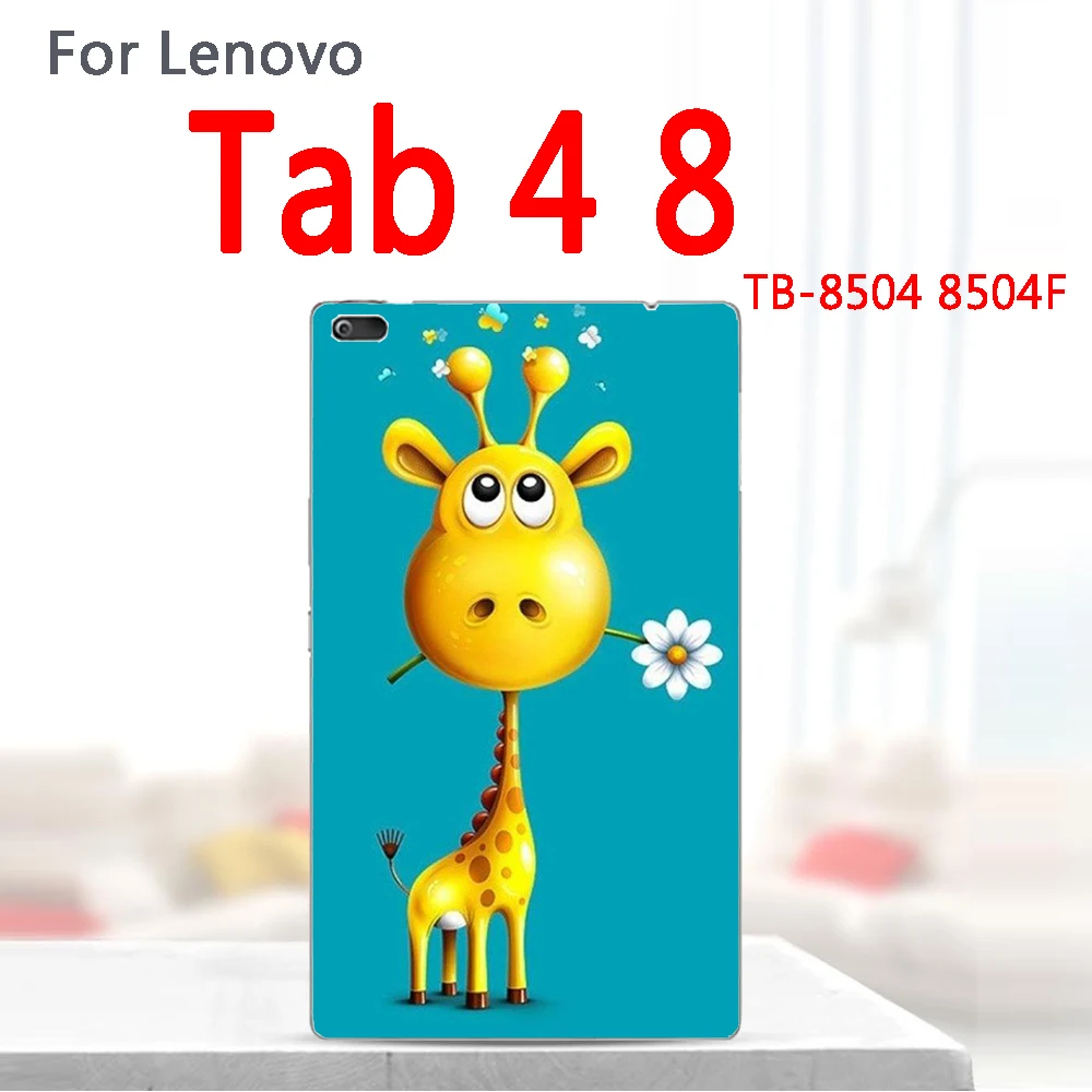 Цветной чехол для планшета Для lenovo Tab 4 TAB4 8 дюймов TB-8504F TB-8504 TB-8504N TB-8504X Мягкий силиконовый чехол из ТПУ на заказ - Цвет: D8