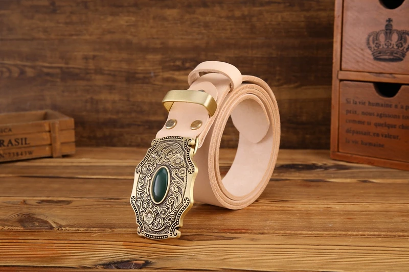 2020 new designer belt men high quality belts for men leaf flower 3.8 cm wide strap girdle full grain 100% genuine leather cow