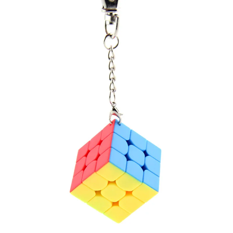 Брелок Demon Rubik's Cube для классных помещений, трехслойный Кубик Рубика, 3 см, цветной мини, 3-заказ, брелок для ключей, аксессуары для переноски, Кубик Рубика