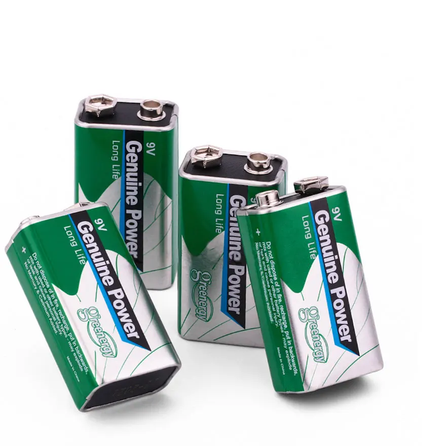 New 4pc 9V 6F22 Battery Super Heavy Duty Dry Batteries 9V for Telecontrol toys Smoke Alarms Wireless Microphone Non Rechargeable