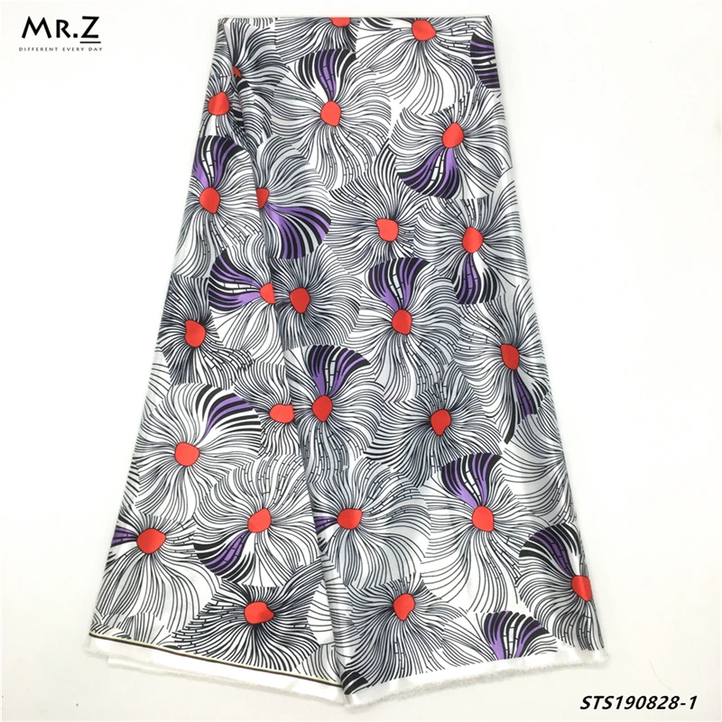 

Mr.Z Latest Holland Ankara Pattern Satin Fabrics Reflective Batik Cloth Material African Kanga Print Fabrics For Nigeria 5yards