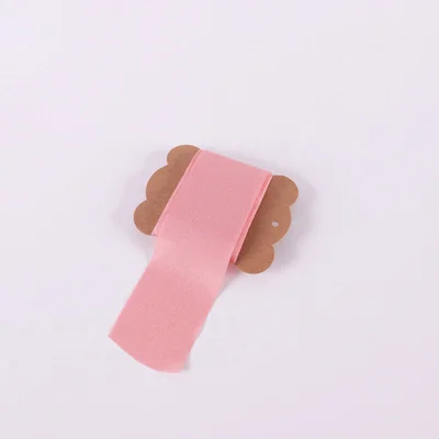 1,5 ''x 5,5 ярдов мягкая лента DIY рукоделие свадебные приглашения рулон шелковая лента для букета поставки сувениры Упаковка - Цвет: Coral