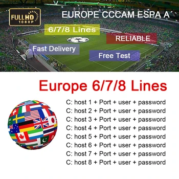 

Support the latest one year and most stable Cccam 6/7/8 line WIFI full HD DVB-S2 of European Spanish satellite TV receiver
