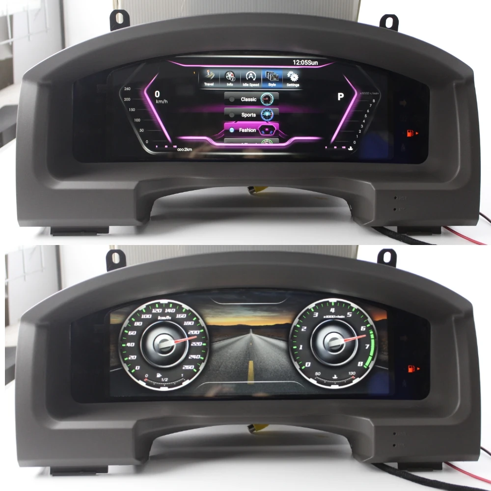 For Toyota Land Cruiser 200 J200 LC200 Instrument Panel Replacement LED Dashboard Entertainment Intelligent System Android touch