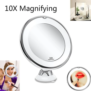 

LED Mirror Makeup Mirror with LED light vanity Mirror 7X Magnifying Mirror LED Miroir Grossissant Magnifying with LED Light