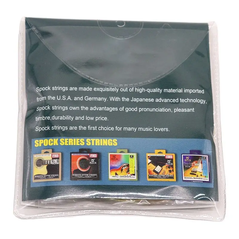 12 String Acoustic Guitar String High Carbon Steel Core Coated Copper Alloy Wound Spock Professional Guitar Strings