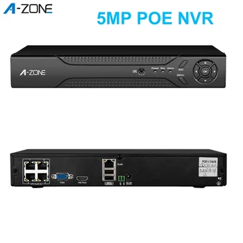 

A-ZONE 5MP Network Video Recorder NVR POE 8CH 4CH ONVIF H.265 IP Camera Video Recorder For CCTV POE Surveillance System