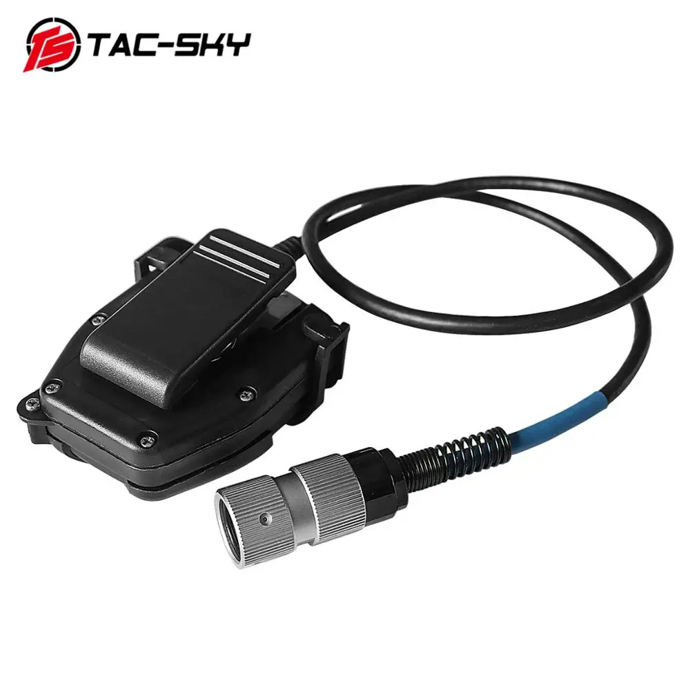 TAC-SKY U94 6-pin PELTOR PTT for Harris AN / PRC152 PRC148 walkie-talkie model 6-pin military headset plug PTT PELTOR
