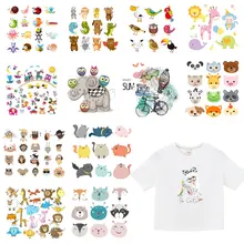 Железный патчи милый кот мультфильм животных одежда стикер DIY