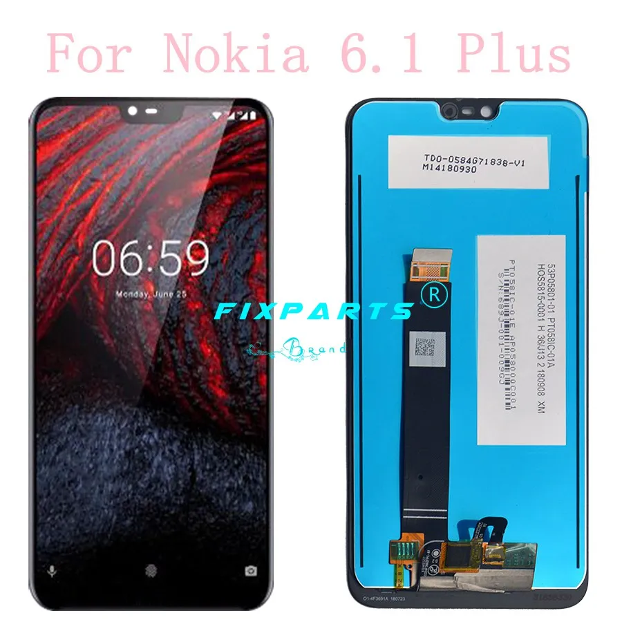 ЖК дисплей для Nokia 6 сменный сенсорный экран X6 2018 TA 1054 1050 1045 1 Plus|Экраны мобильных