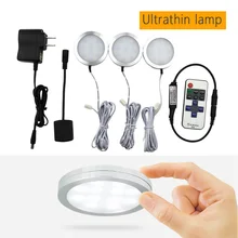 BEIMU светодиодная подсветка под шкаф кухонная шайба под счетчик светильник s с беспроводным RF дистанционным затемнением для полки мебель светильник ing