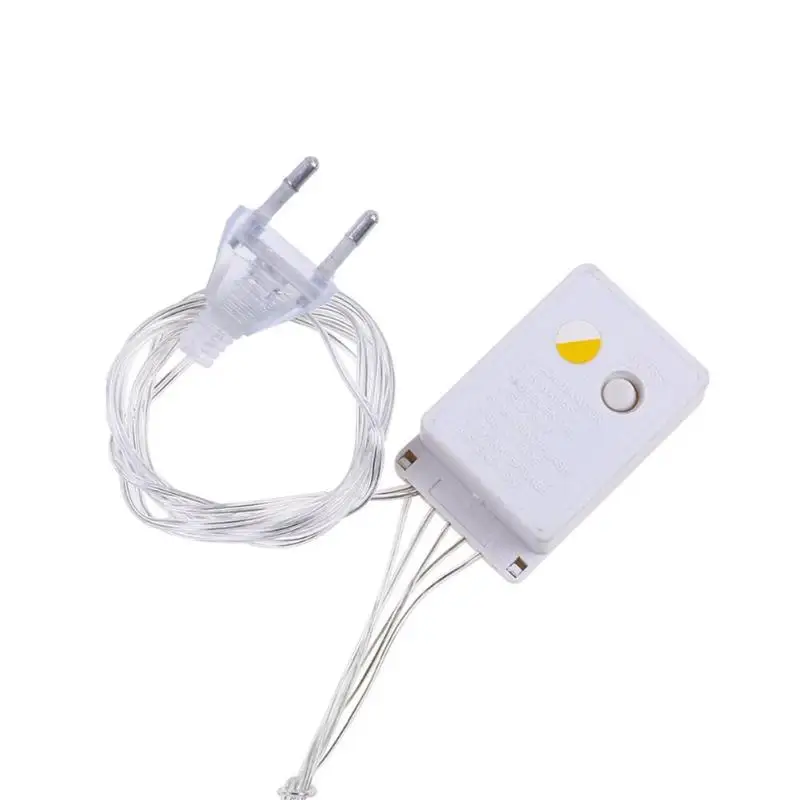 220V 112LED светильник для занавесок, струны в форме любви, жемчужный теплый белый светильник, пластиковая штепсельная вилка европейского стандарта, 8 режимов, Рождественское украшение для дома