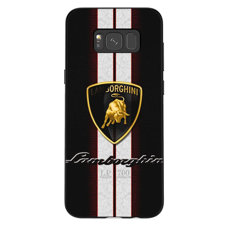Мобильный чехол для телефона для samsung M10 M20 M30 M40 S6 S7 край S9 S8 S10 S10E Plus Note 8 9 10 Симпатичные Ламборгини логотип - Цвет: B6