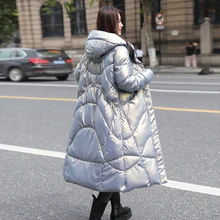 Cotton Coat New Down Women Loose Parkas Winter Jacket Warm Thick Winter Coat Women Long Sleeve Oversized Coat Padded Outerwear