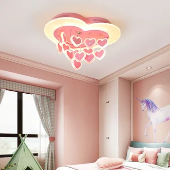 

Nordic Romantic Pendant Heart Modern Led Chandelier Lighting Ceiling Wedding Kid Girls Room Princess Bedroom Chandelier Hanging