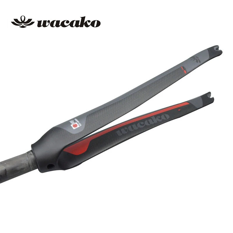 

Carbon Fork 700c Mountain Bike Front Fork for Road Bike Vertical Pipe Diameter 28.6MM Standpipe Length 300MM Open 100MM