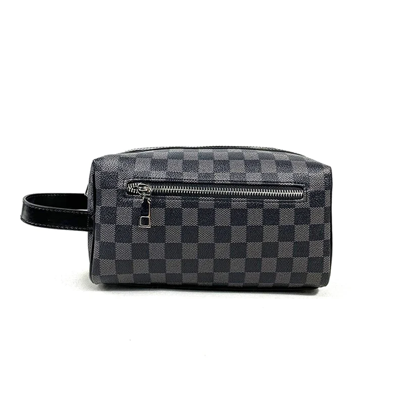 Organizer Toiletry-Bags Makeup-Bag Travel-Accessories Plaid-Pattern Check Waterproof