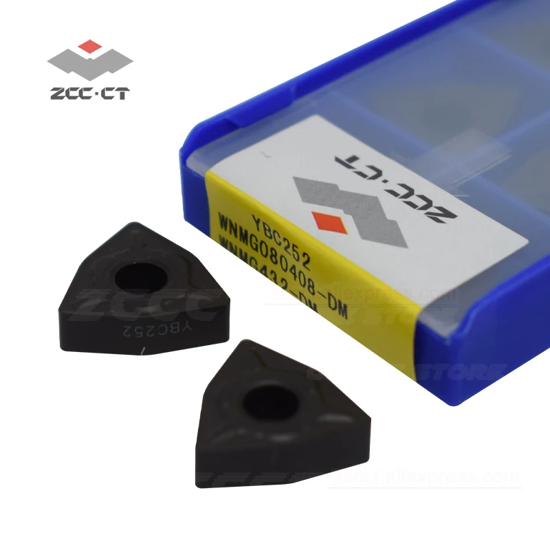 

10pcs zcc carbide WNMG080408 -DM YBC252 WNMG 080408 DM ZCC turning tool external internal cutting tools cutter wnmg080408-dm