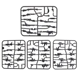 Горячие WW2 Военные Аксессуары для оружия строительные блоки WW2 армейские аксессуары модели оружия части военного оружия DIY MOC забавная