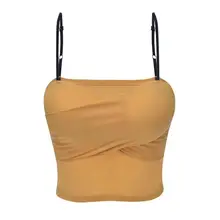 Женская Беспроводная бесшовная мягкая однотонная майка, красивая сексуальная Облегающая майка