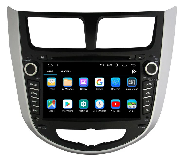 2 din Android 9,0 2G ram автомобильный dvd gps плеер для hyundai Verna Solaris 2011 2012 2013 автомобильный Радио кассетный плеер DSP карта