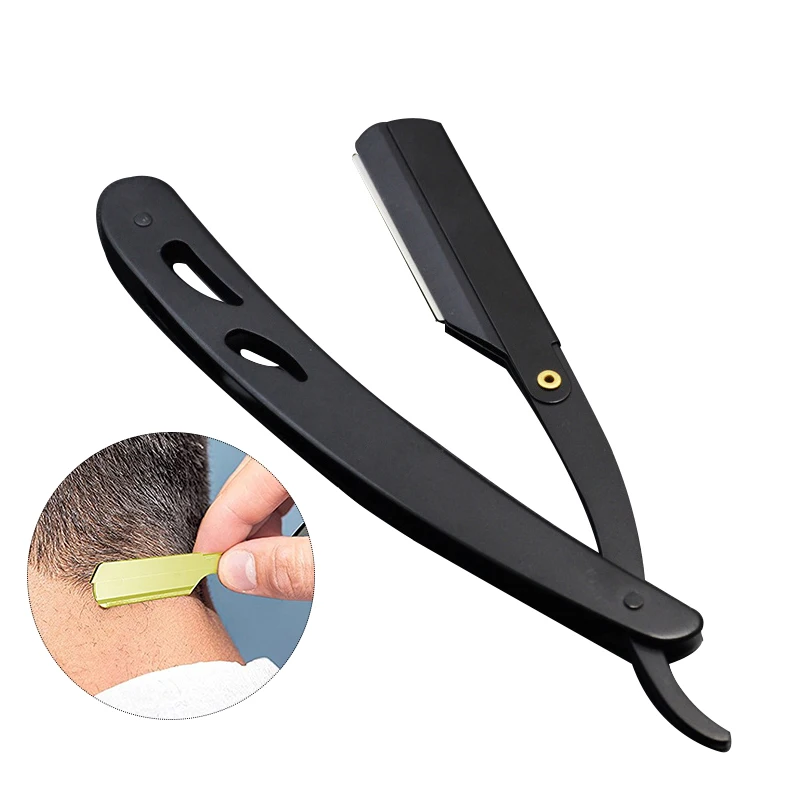 Special Price Razor-Holder Blades Barber-Tools Hair-Razor Shaving-Knife Folding Stainless-Steel Straight Kyq9km7p