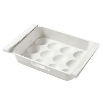 

Egg Storage Box Refrigerator Food Rack Fridge Drawer Shelf Kitchen Organizer Save Space DC112