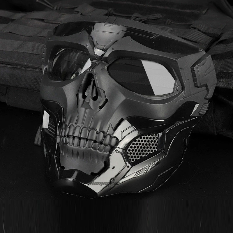 

Tactical Paintball Skull Masks Swat Outdoor Hunting Shooting Skull Mask CS Military Full Face Safety Airsoft Paintball Masks