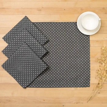 

Set of napkins Doyana 40x40cm 4pcs, Gray peas, 100% PE, matting 200 g / m 3580629