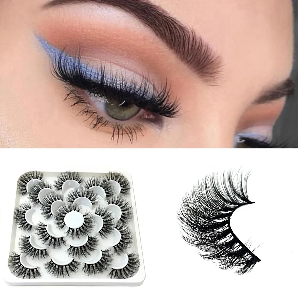 10 пар ресниц макияж maquiagem lashes maquillaje make up maquillage faux cils накладные ресницы для волос