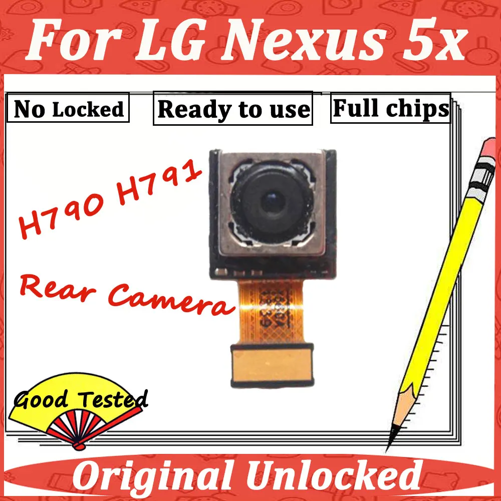 Для LG Nexus 5X H791 H790 оригинальная Основная камера заднего вида, камера, запасные части для