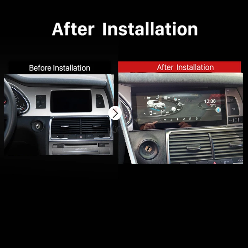 Best KiriNavi Android 7.1 Car Radio Gps For Audi A6 A6L Multimedia Car Android Navigation DVD Player 2005-2011 8 Core Bluetooth WiFi 5