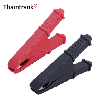 

10pcs/lot 70MM Big Alligator Clip Electrical Test Clips Battery Clip Test Probes Clamp 5 Pairs Red+Black Color
